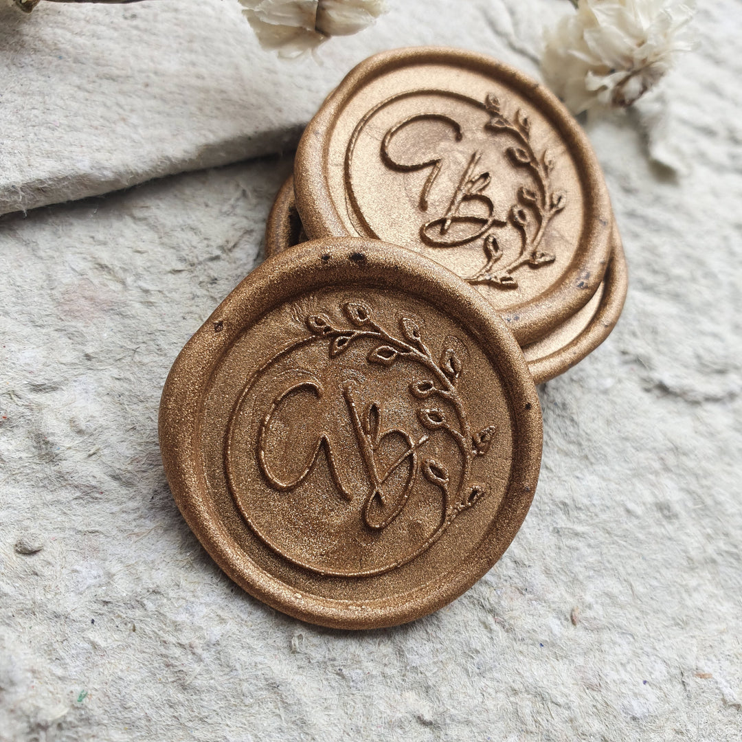 ‘Josephine' Monogram - Wax Seals - THE LITTLE BLUE BRUSH  