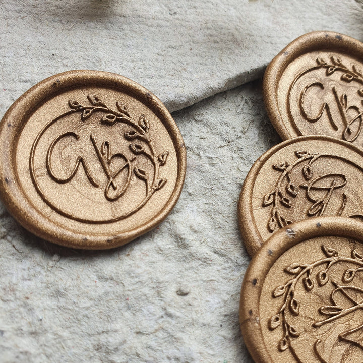 ‘Josephine' Monogram - Wax Seals - THE LITTLE BLUE BRUSH  