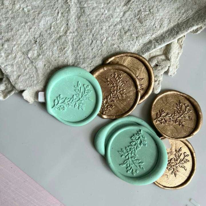 Summer Garland Self-Adhesive Wax Seals - Various Colours