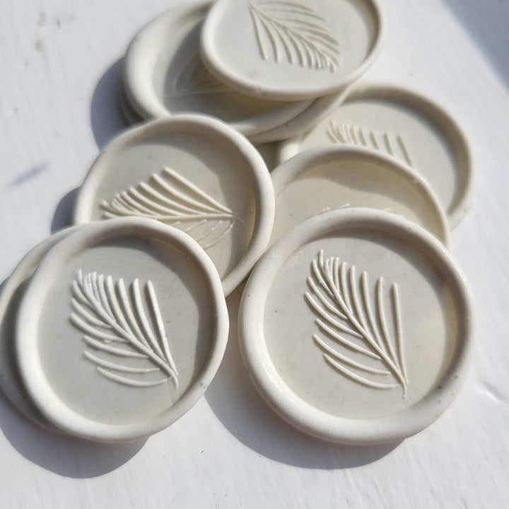 'Leaf in the Wind' Self-Adhesive Wax Seals - Various Colours