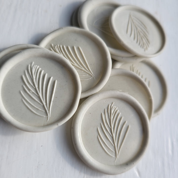 'Leaf in the Wind' Self-Adhesive Wax Seals - Various Colours