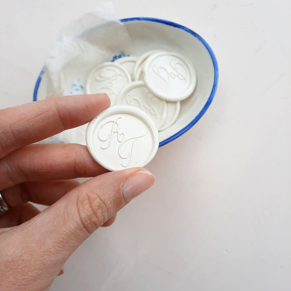 Alice monogram Wax Seals - THE LITTLE BLUE BRUSH  