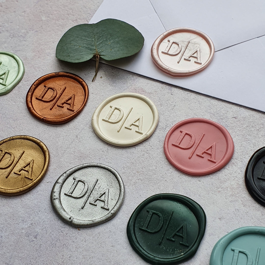 'Modern' Monogram Wax Seals - THE LITTLE BLUE BRUSH  