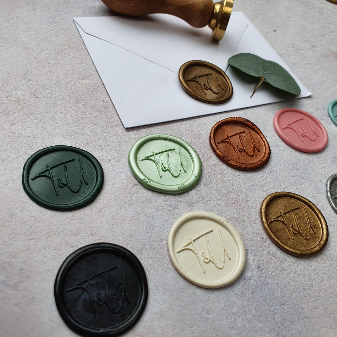 No° 4 monogram Wax Seals - THE LITTLE BLUE BRUSH  