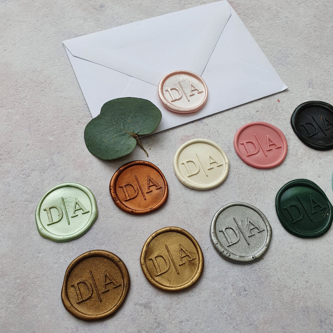 'Modern' Monogram Wax Seals - THE LITTLE BLUE BRUSH  