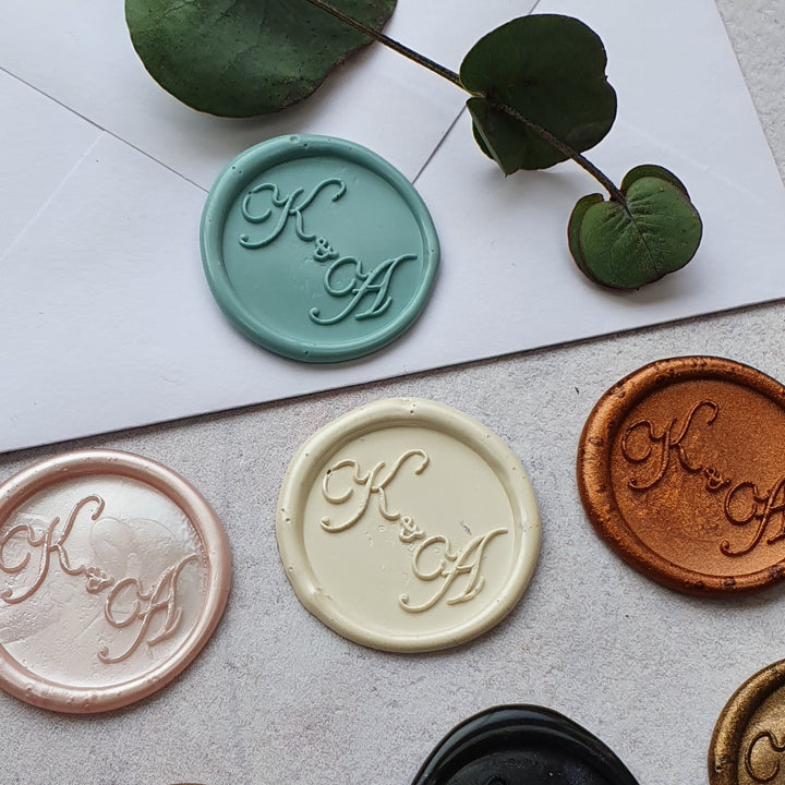 'Isabelle' Monogram Wax Seals - THE LITTLE BLUE BRUSH  