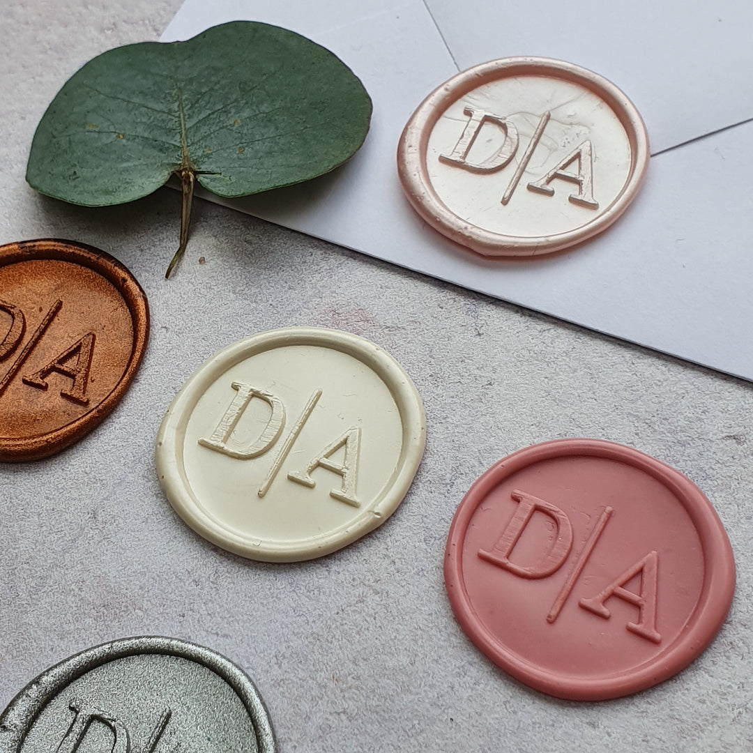 'Modern' Monogram Wax Seals - THE LITTLE BLUE BRUSH  