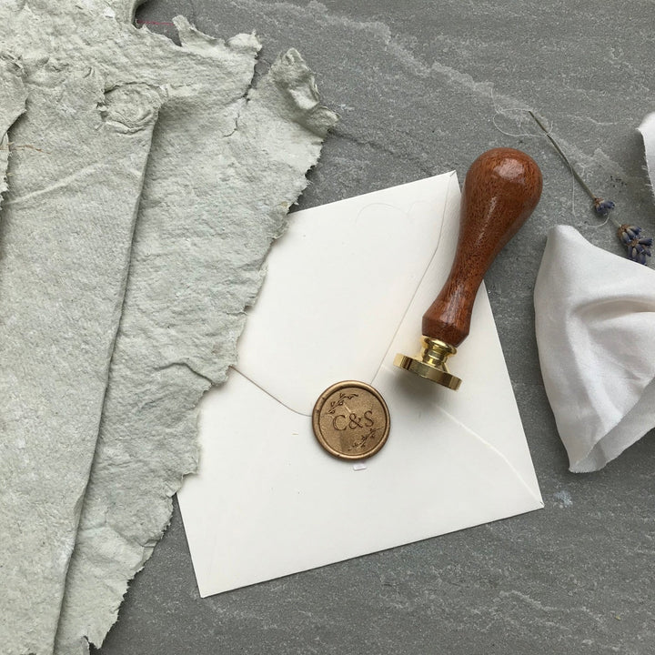 'Botanical' Monogram - Wax Seals - THE LITTLE BLUE BRUSH  