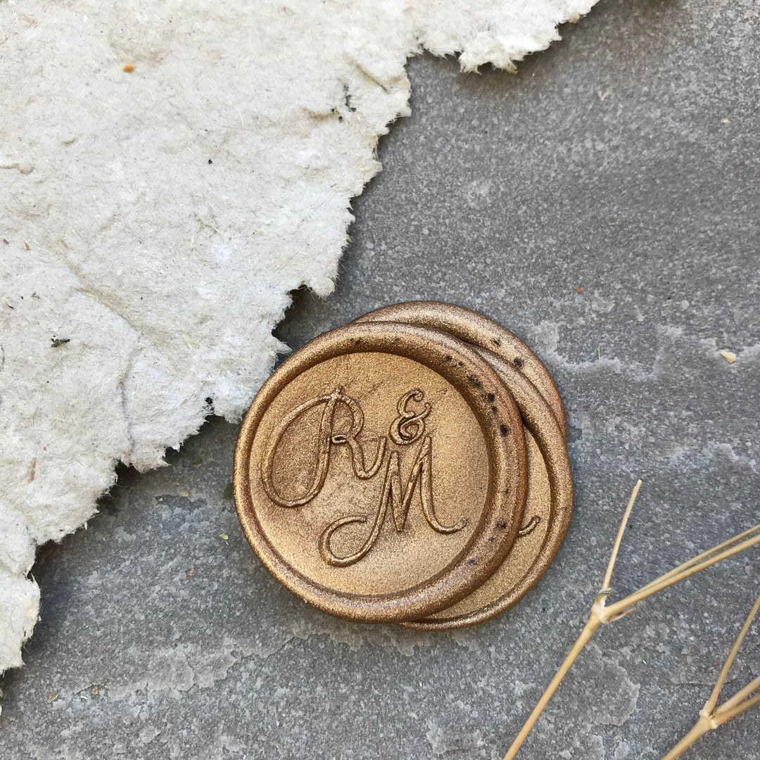 'Sophia' Monogram - Wax Seals - THE LITTLE BLUE BRUSH  