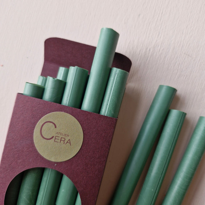 Pack of 10 , 11mm Sealing Wax Sticks - Heritage Green