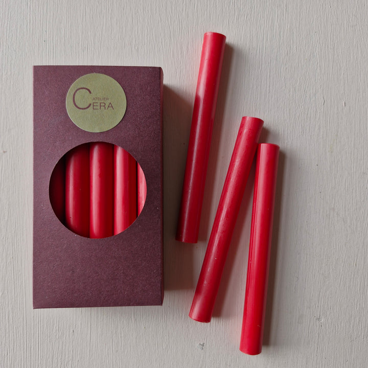 10 Pack of 11mm Sealing Wax - Raspberry Red