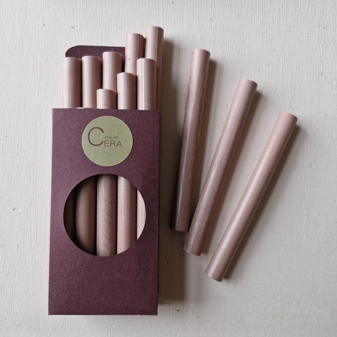 Pack of 10 , 11mm Sealing Wax Sticks - Dusty Rose