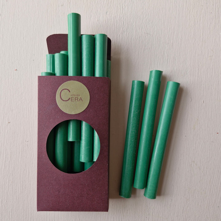 10 Pack of 11mm Sealing Wax -  Evergreen