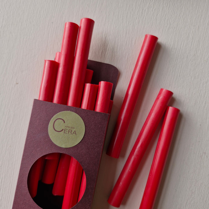 10 Pack of 11mm Sealing Wax - Raspberry Red